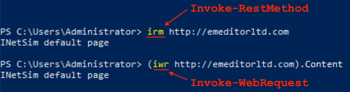 Correct syntax for both cmdlets side-by-side