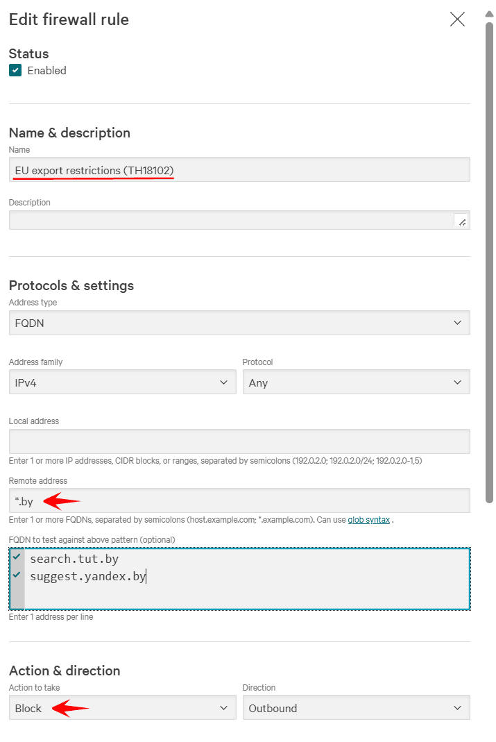 Firewall-rule-Belarus