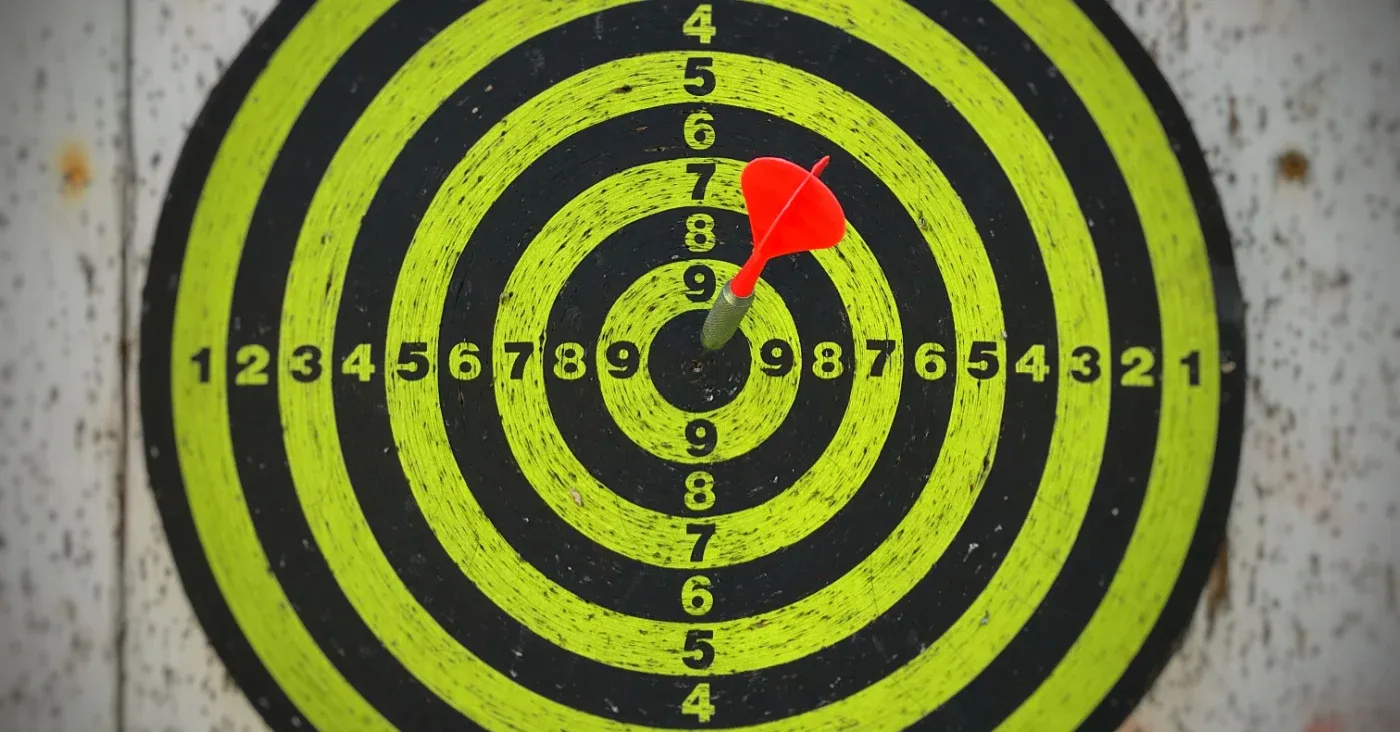 target with arrow on bullseye