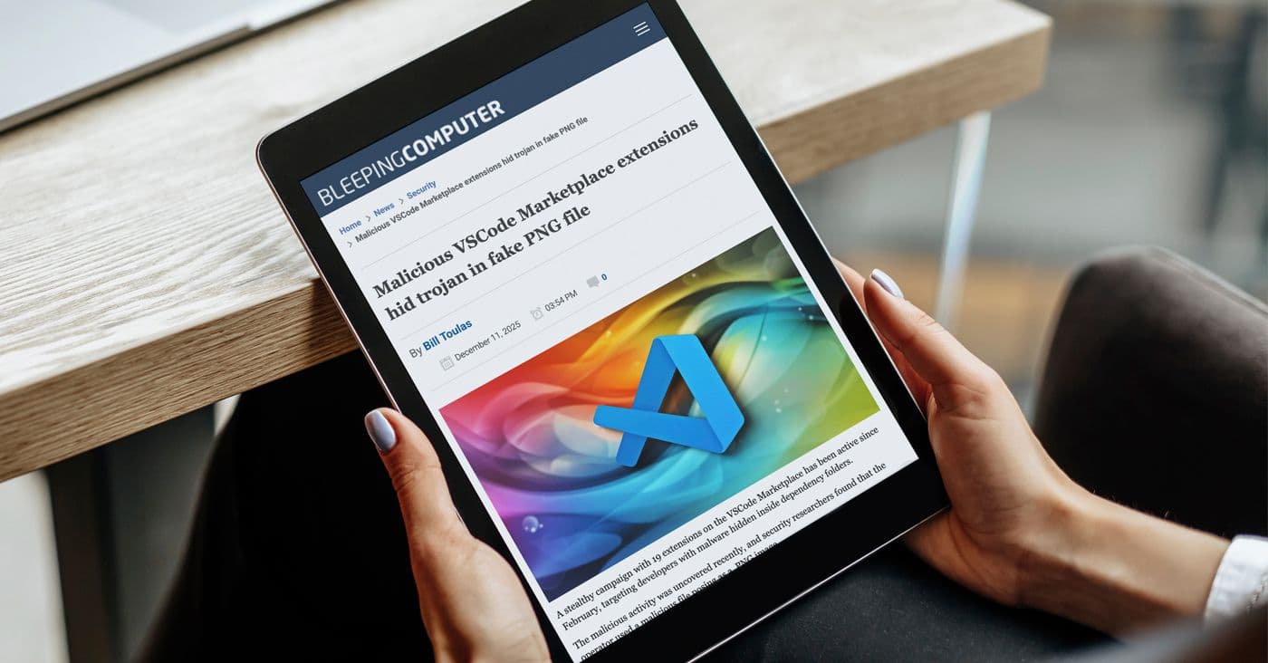 Malicious VSCode Marketplace extensions hid trojan in fake PNG file