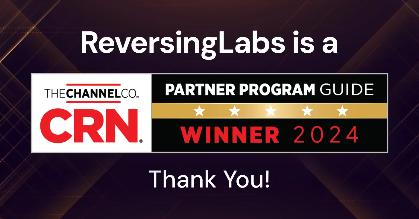 reversinglabs is a partner program guide winner 2024