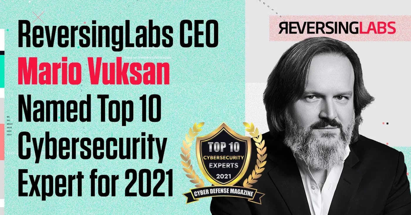 mario vuksan named top 10 cybersecurity for 2021