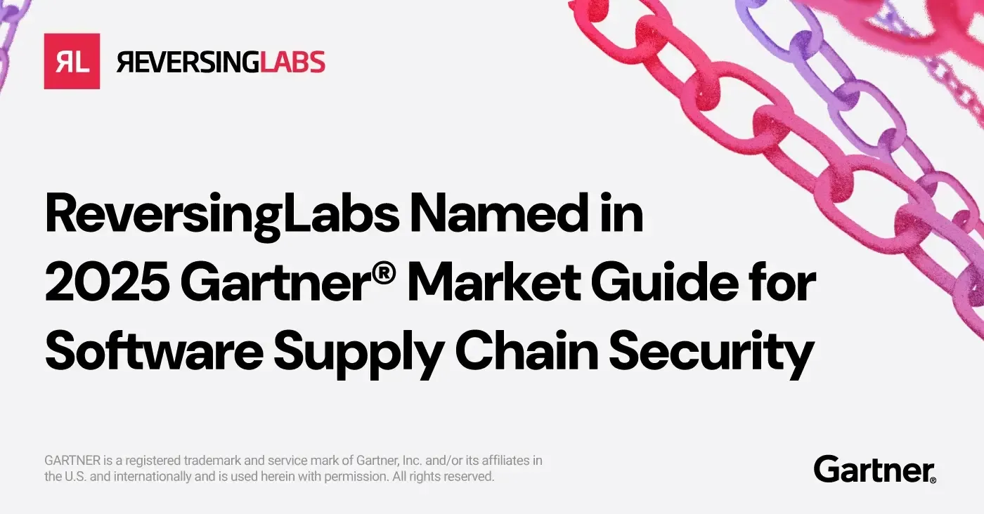 reversinglabs named in gartner market guide for software supply chain security