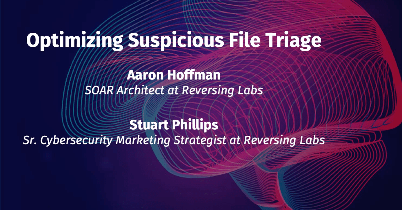 SANs OD - Optimizing Suspicious File Triage