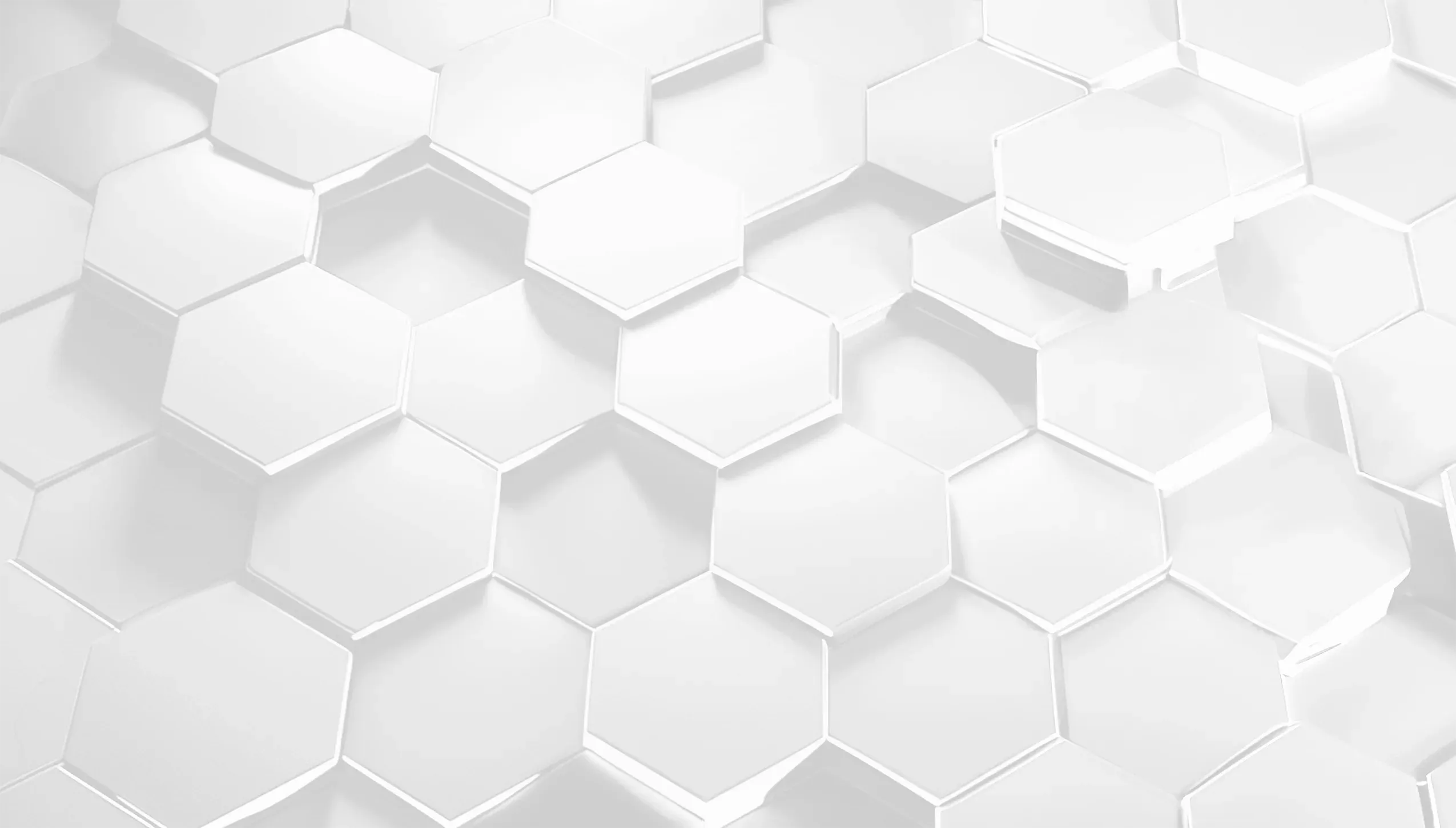 white hexagons