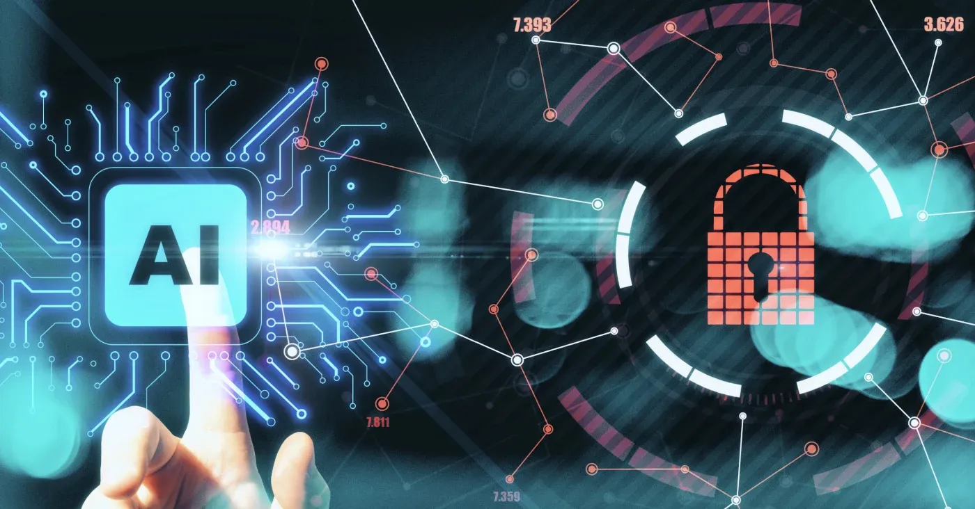 touch screen AI and lock icons