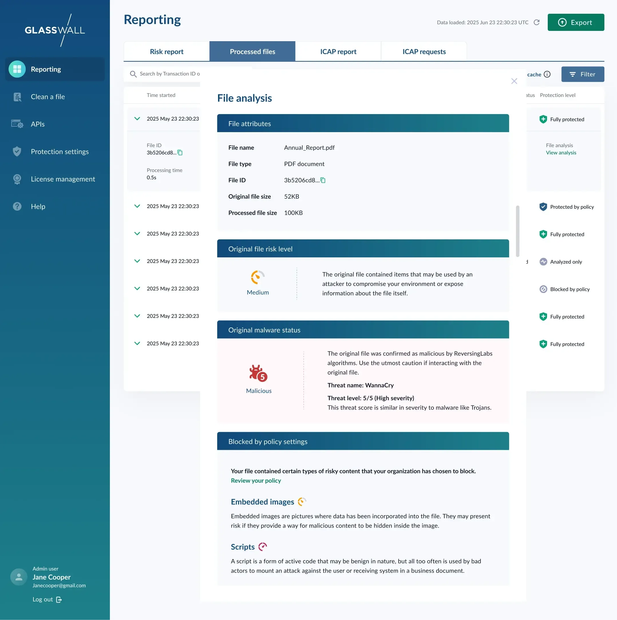 File Analysis of a malicious document using ReversingLabs Integration