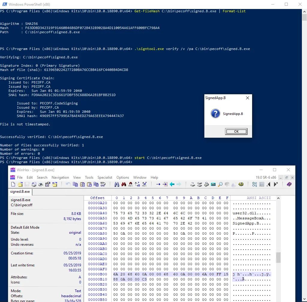 authentication signedAPP.A