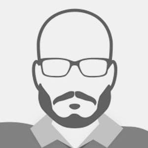 glasses beard man animated face