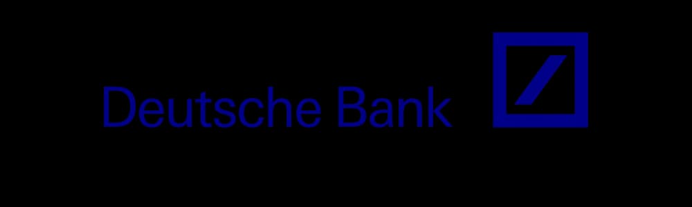 deutsche bank blue text logo