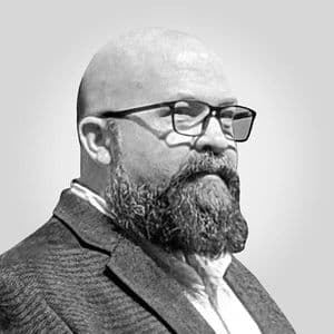 josh knox black white headshot