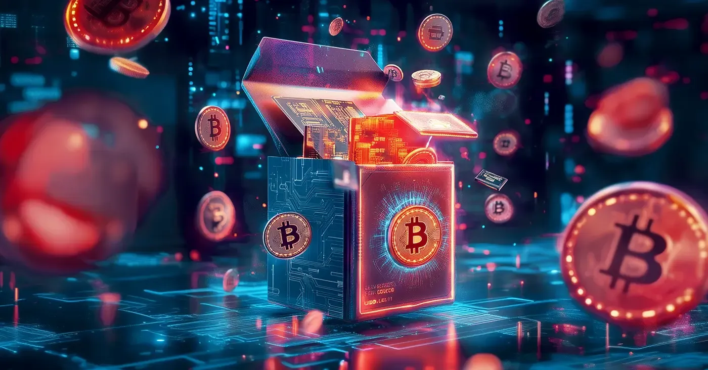 treasure chest of bitcoin