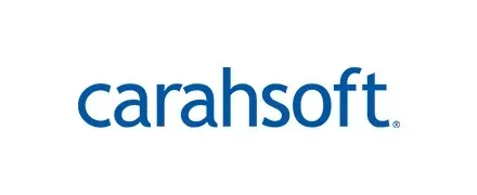 carahsoft logo blue text