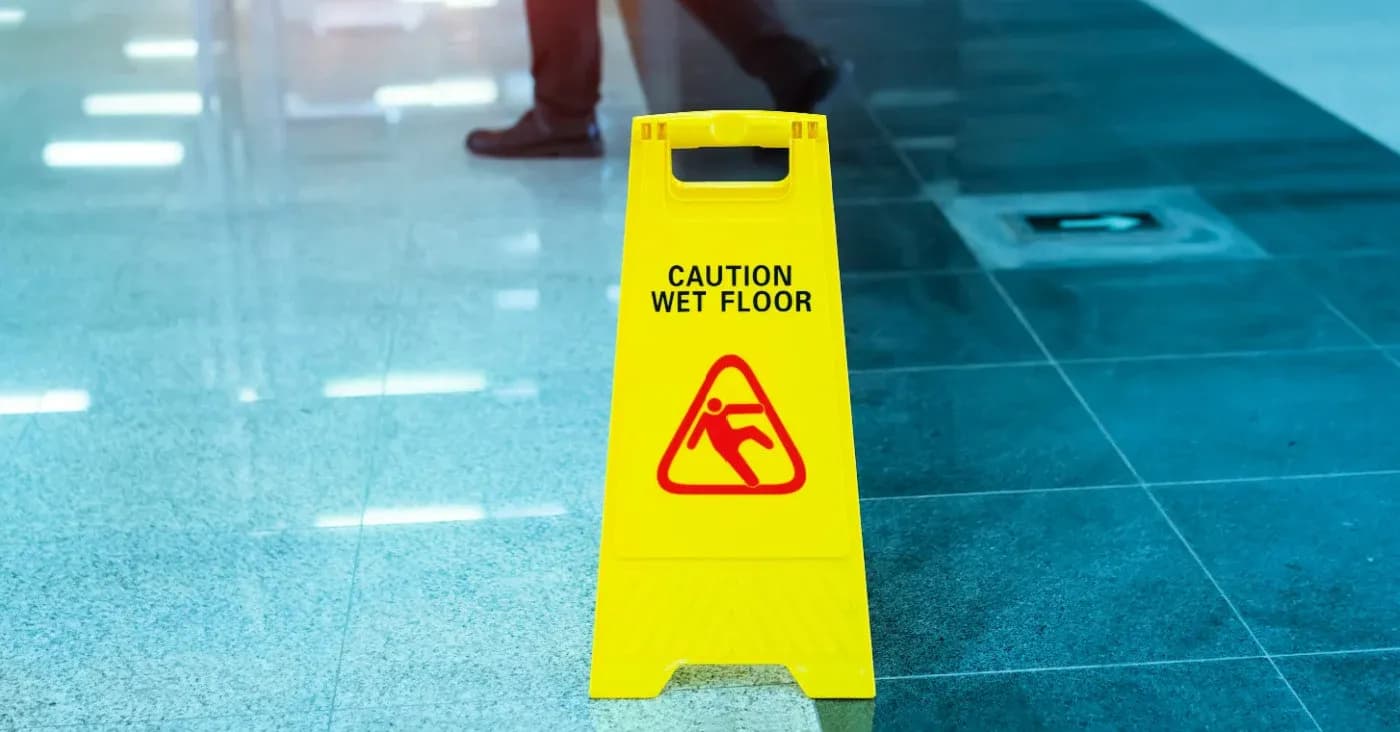 caution wet floor sign
