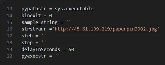 C2 URL template, extracted from the Base64 encoded string, gets modified based on host machine information.