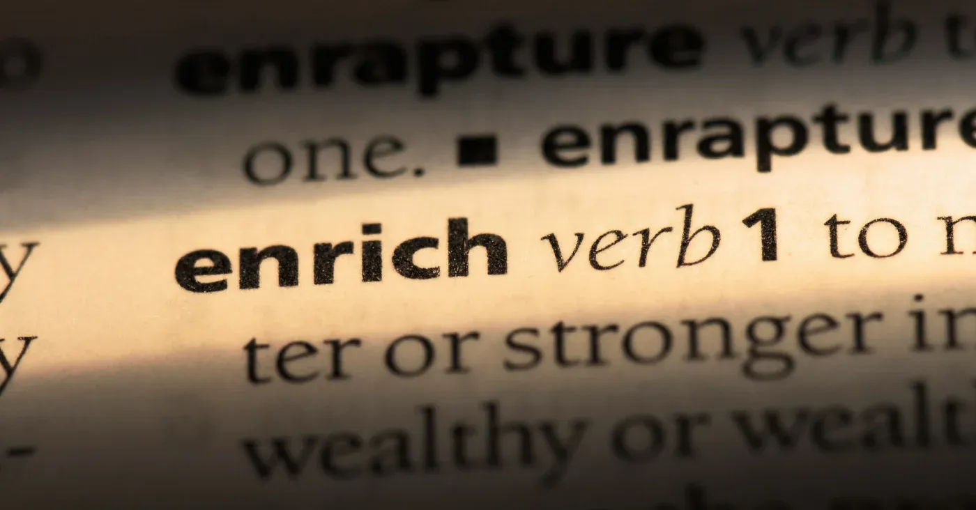 enrich highlighted in dictionary