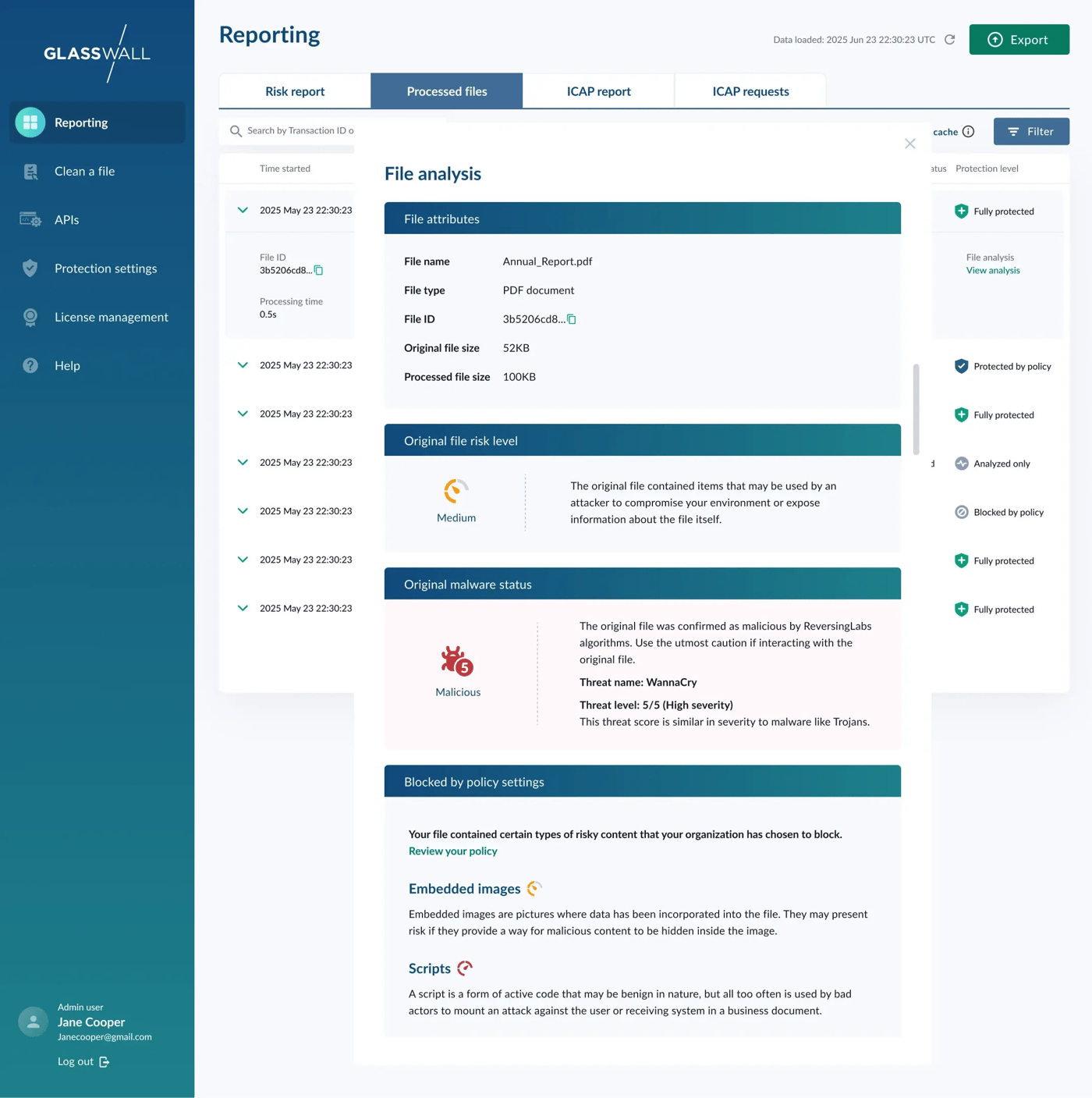 File Analysis of a malicious document using ReversingLabs Integration