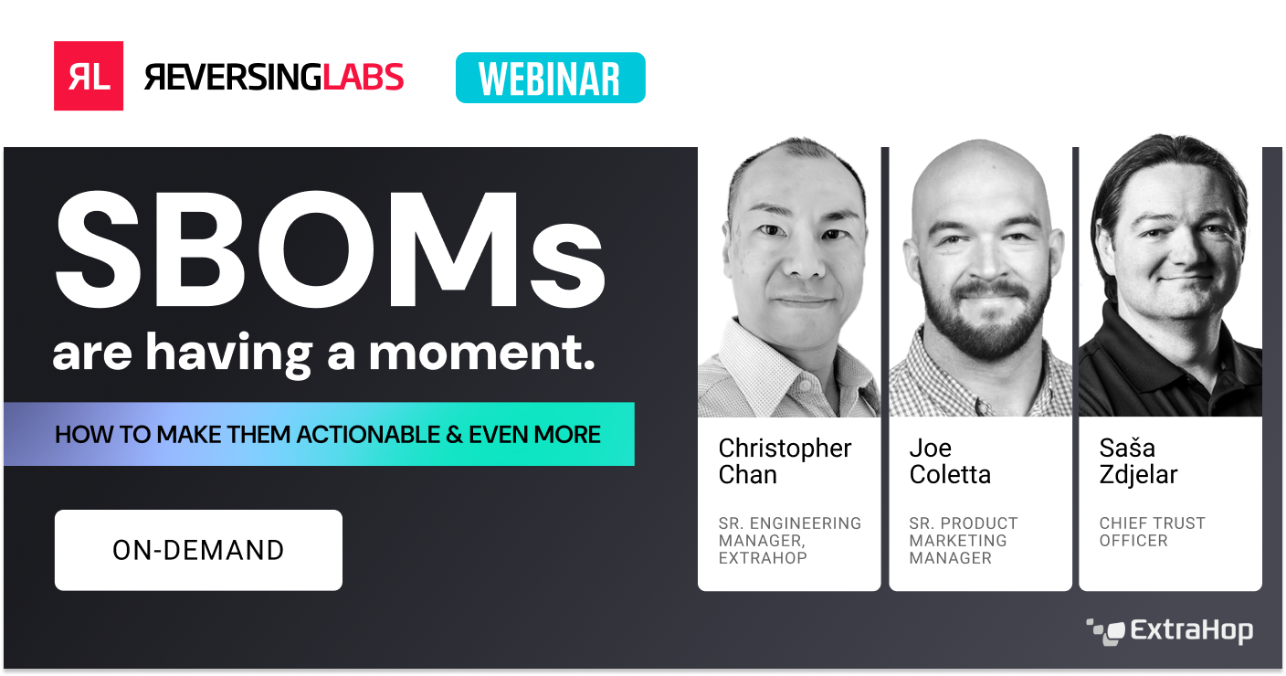 Webinar-SBOMs Are Having A Moment: How To Make Them Actionable